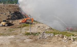 Veliki požar na deponiji u BiH: Vatrogasci se od jutros bore sa vatrom